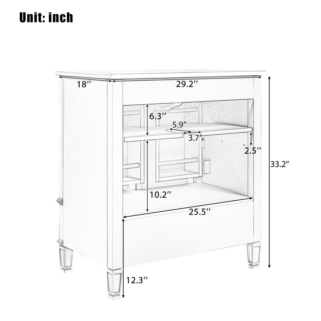 30" Bathroom Vanity With Sink, Soft Closing Door, Multi Functional Storage - Green