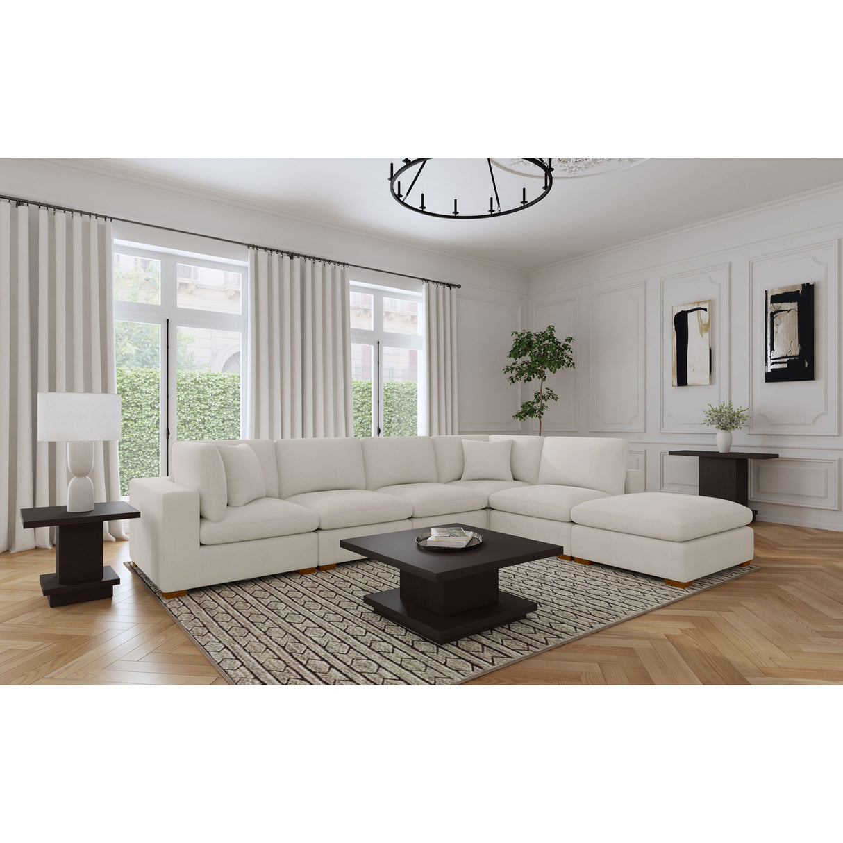 Zachary - Upholstered Ottoman