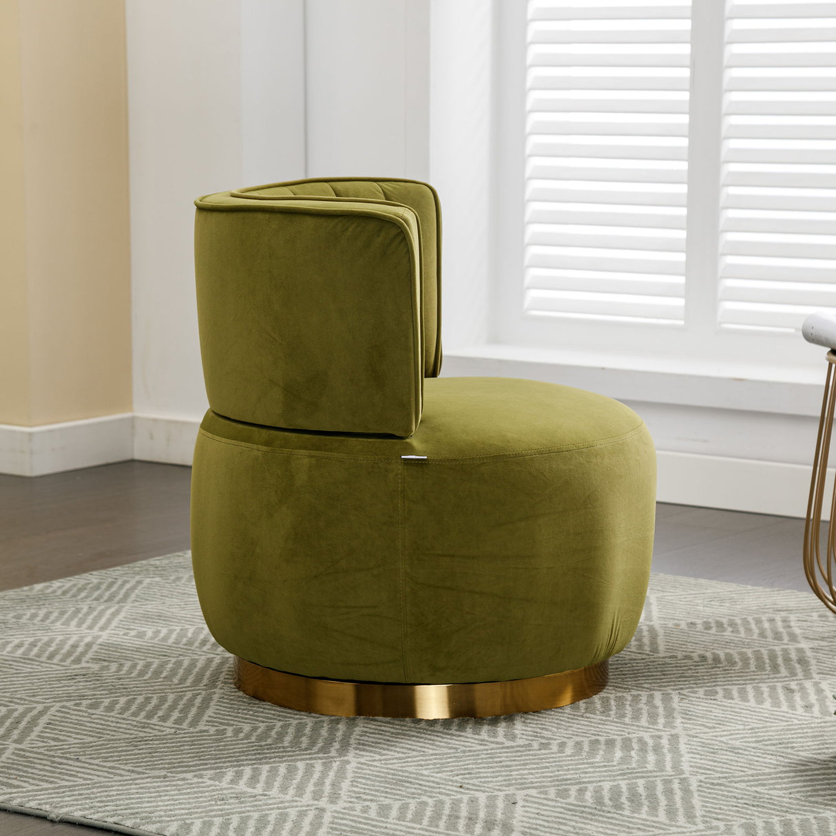 360 Degree Swivel Cuddle Barrel Accent Sofa Chair