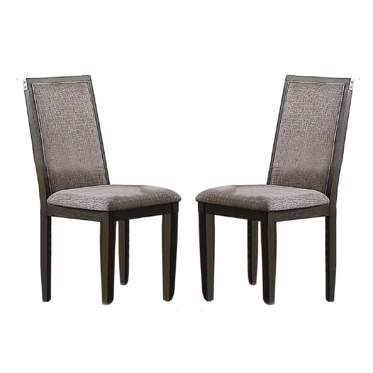 Upholstered Dining Chairs (Set of 2) - Gray - Fabric