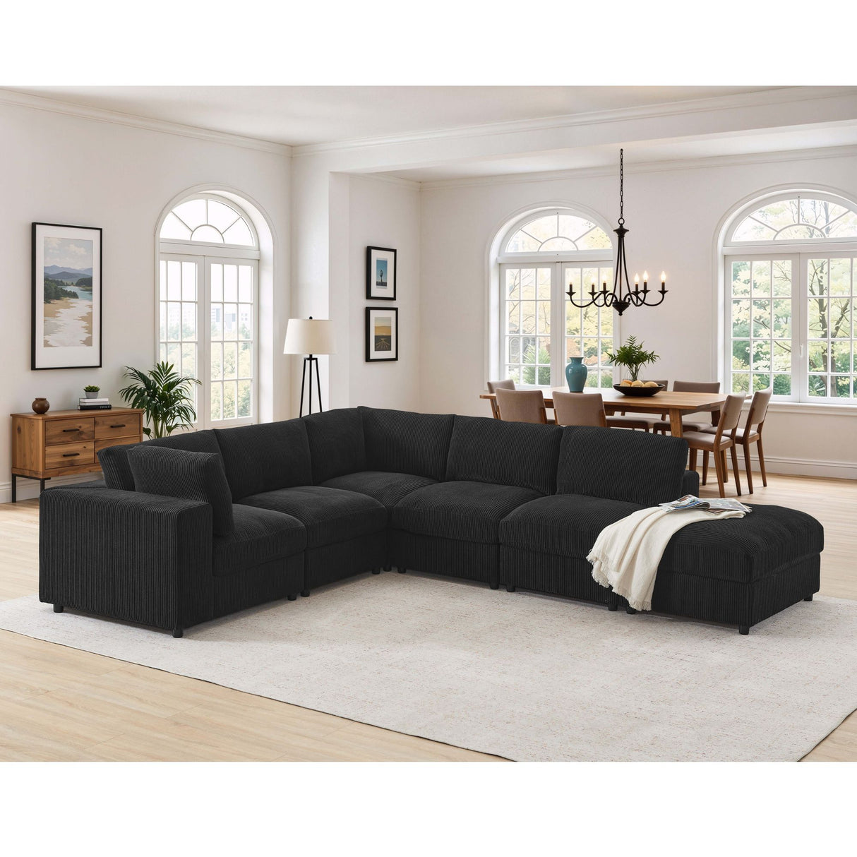 Modern Reversible Modular Sectional