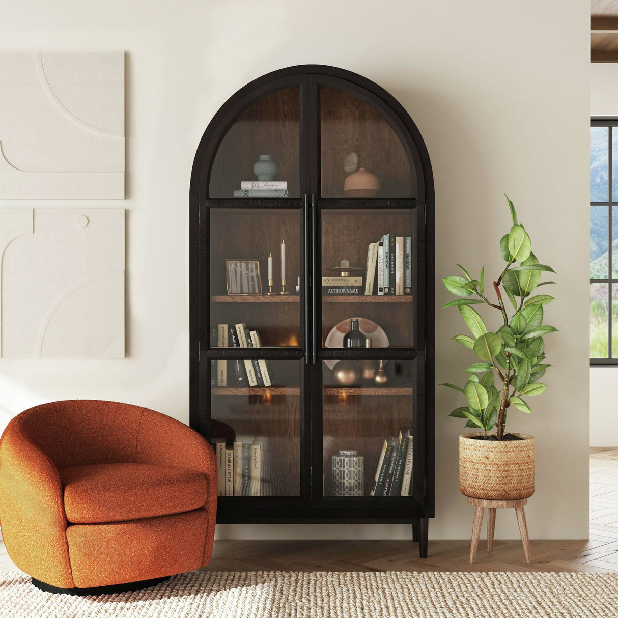 Santiago - Bookcase - Espresso Black