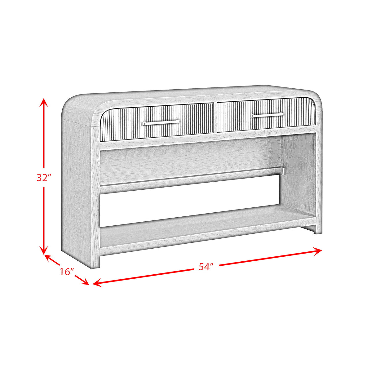 Ridgemont - Sofa Table With Bottom Shelf