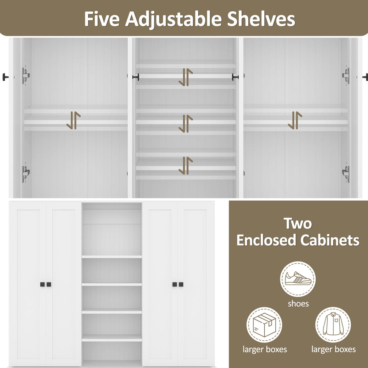 Hall Tree & Bench And 5 Storage Cubbies