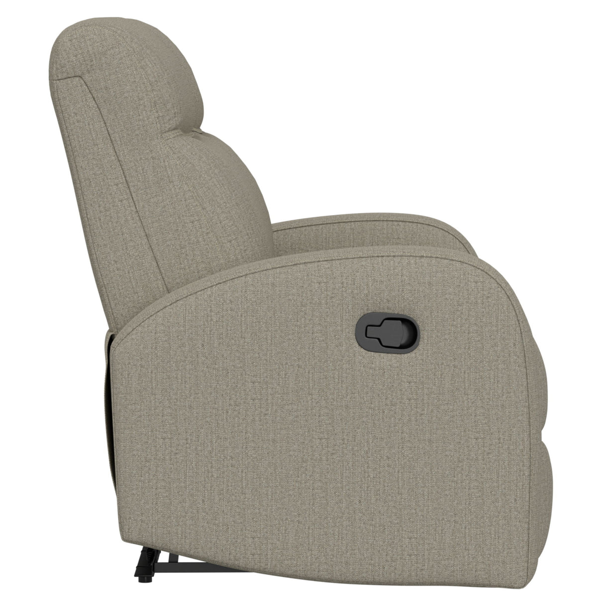 Manual Reclining Loveseat With Dual Seating Support For Living Room