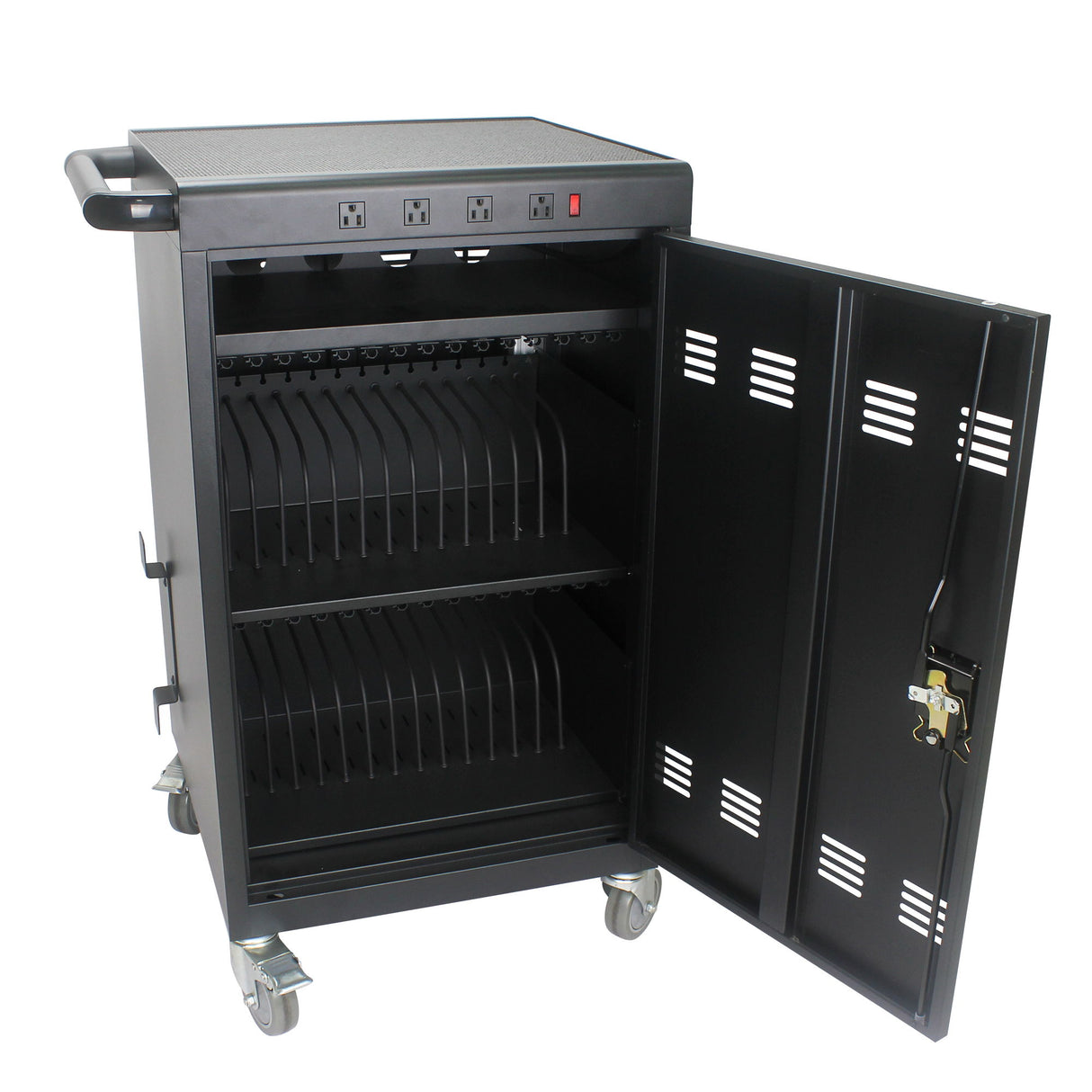 Mobile Charging Cart For Tablets Laptops 35, Device Capacity Matt Metal