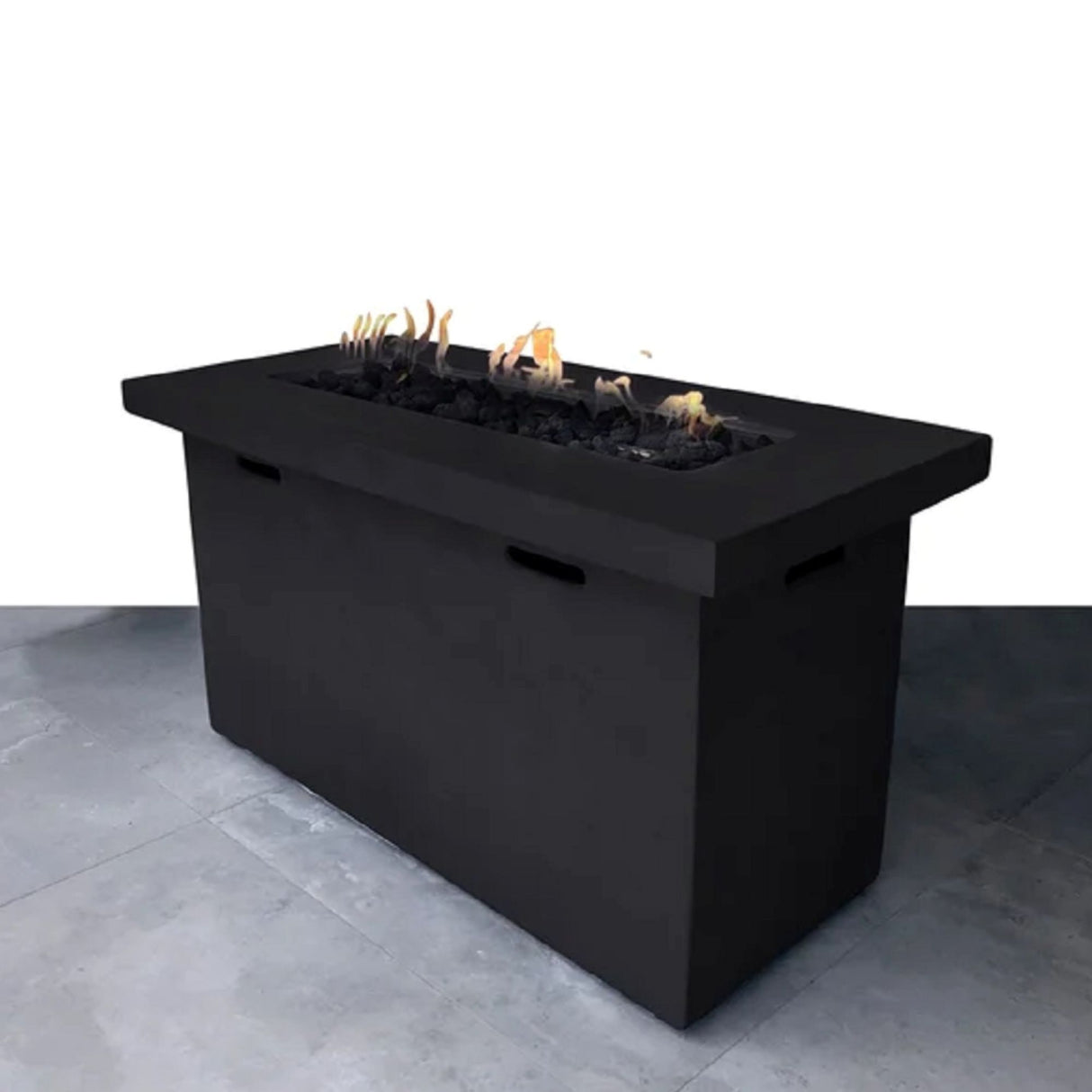 Propane Fire Pit Table Outdoor Patio Heater Reinforced Cement 42x25in