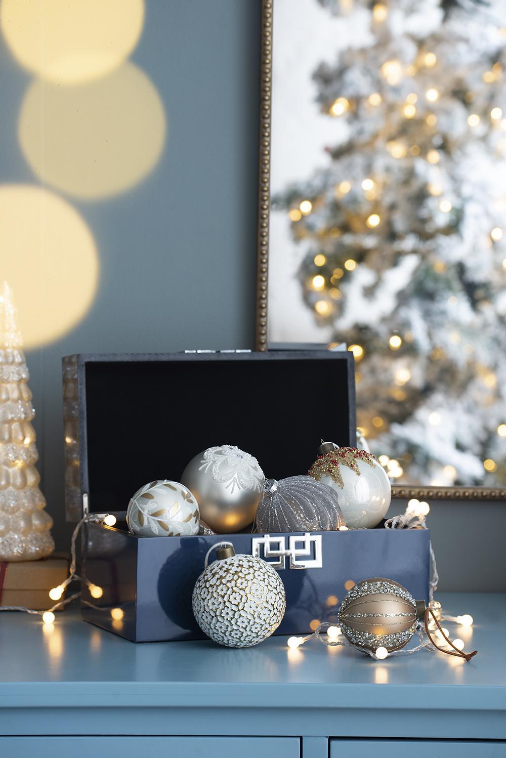 Christmas Ball Ornaments, Hanging Ball Christmas Tree For Holiday Decorations