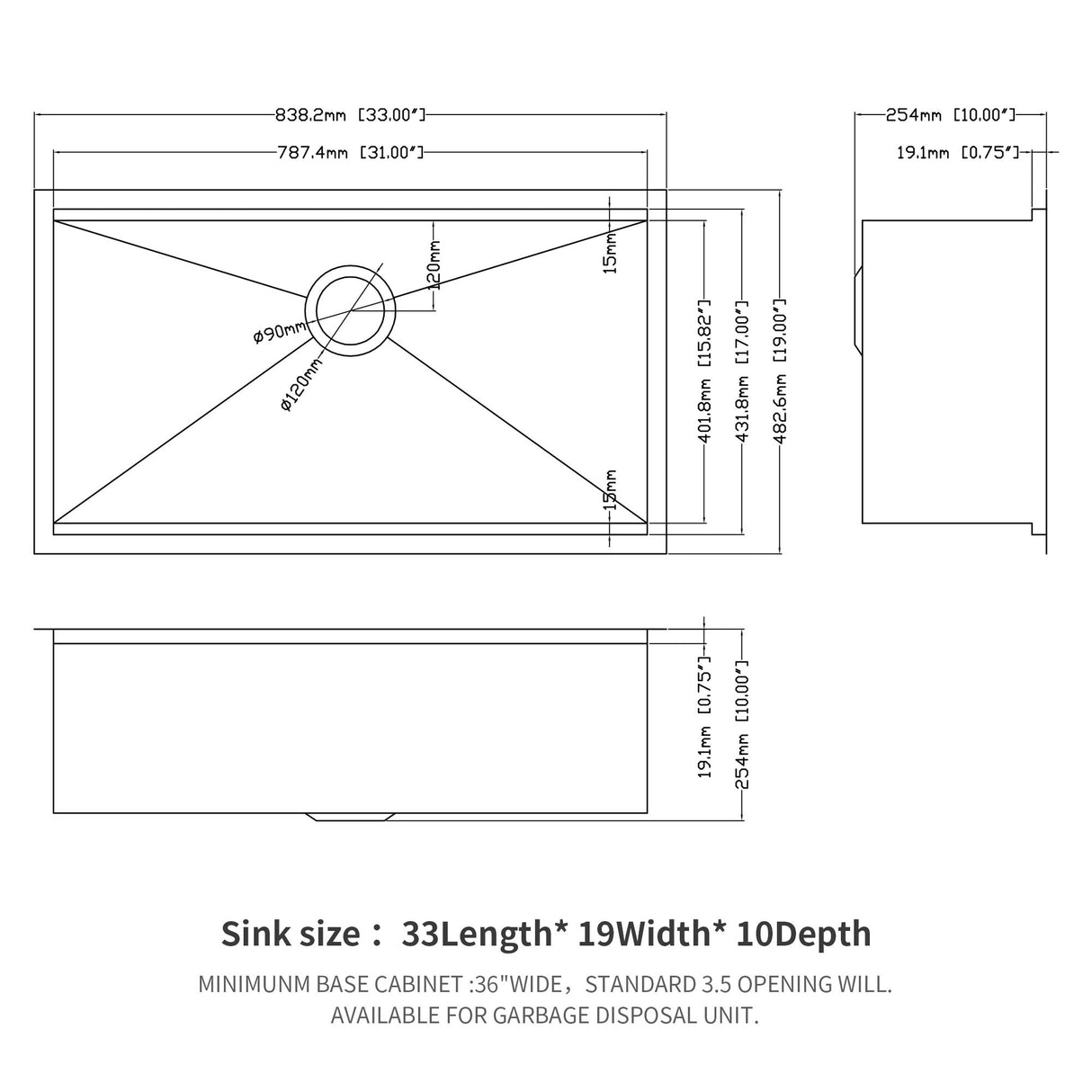 Premium Single Bowl Undermount Workstation Kitchen Sink With Accessories, Finish, 16 Gauge Stainless Steel - Brushed Nickel