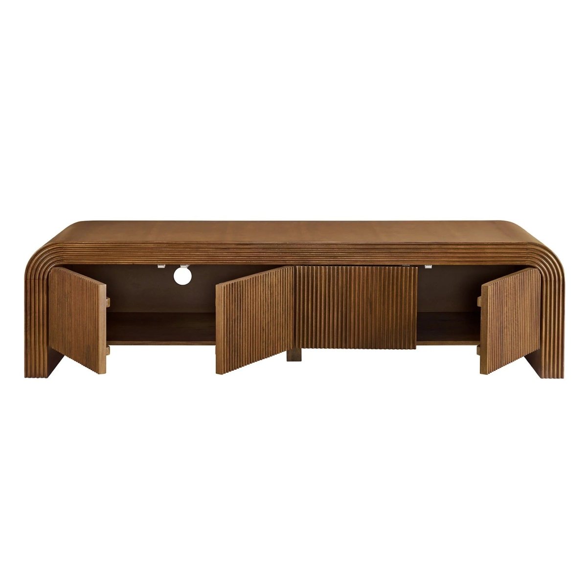 Fluted TV Stand with Storage 68 Inch - TV Stands available at Alpine Outlets in Denver