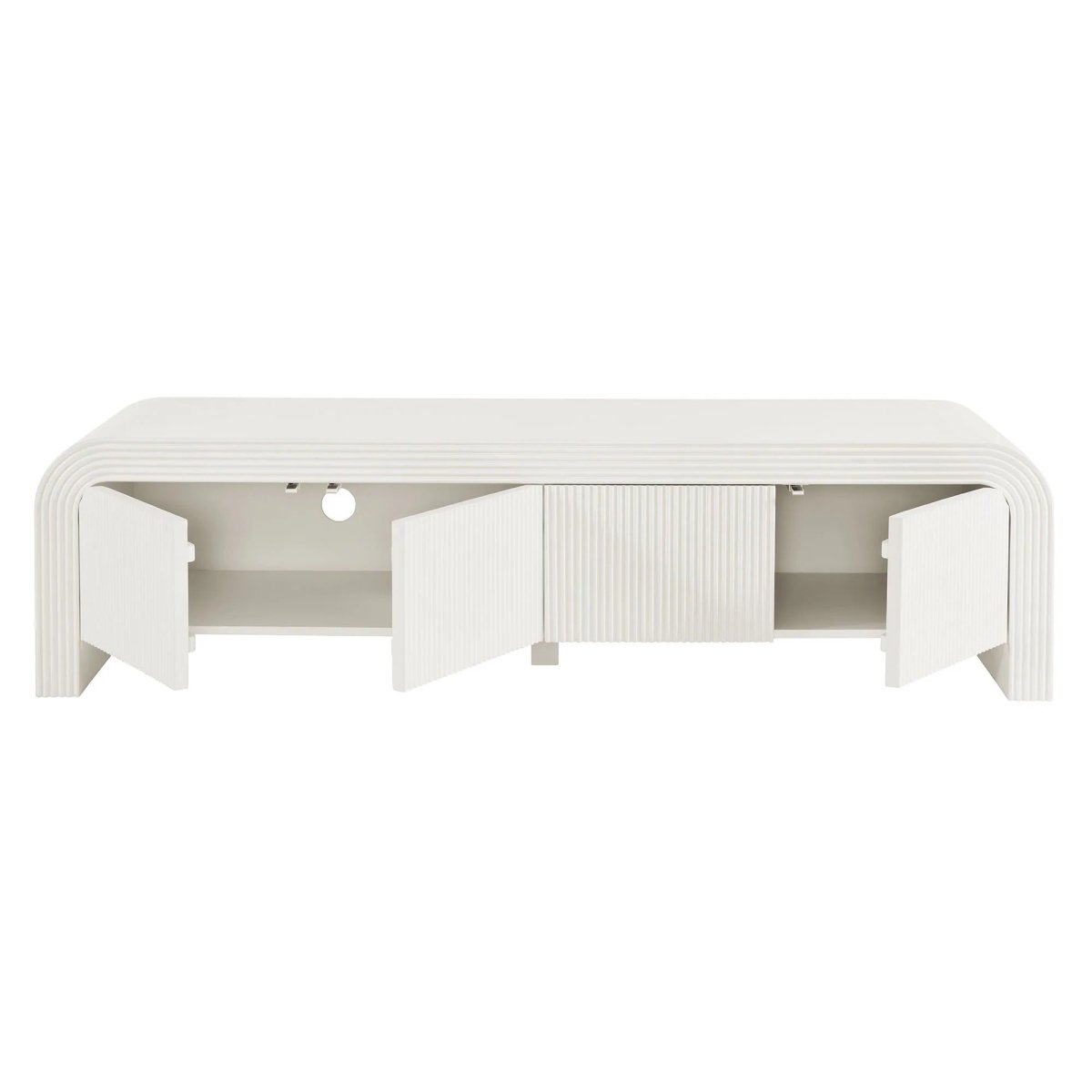 Fluted TV Stand with Storage 68 Inch - TV Stands available at Alpine Outlets in Denver