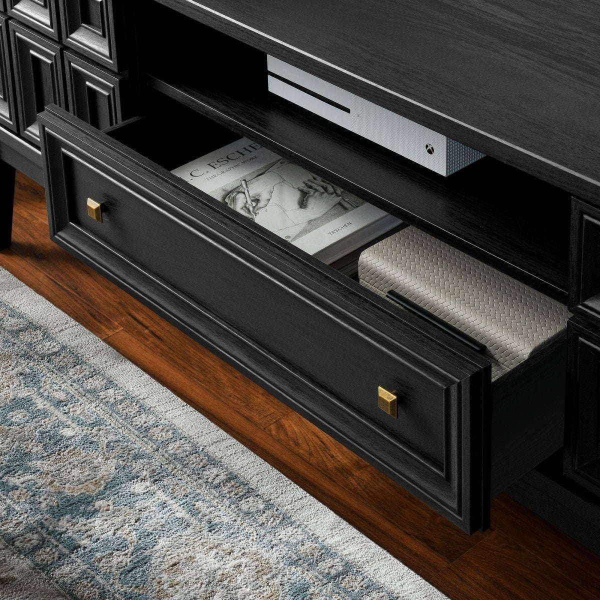 Geometric Panel TV Stand 59 Inch - TV Stands available at Alpine Outlets in Denver