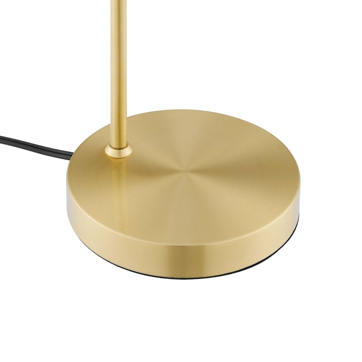Glass Cone Table Lamp – Satin Brass - Lighting - Alpine Outlets
