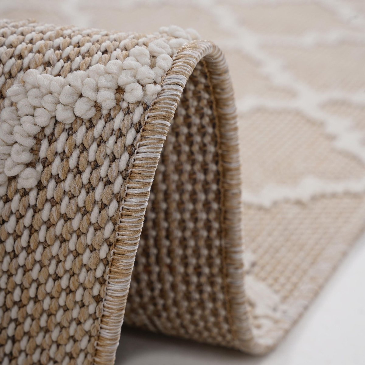 Guros - 6' X 9' Trellis Indoor / Outdoor Area Rug - Ivory - Area Rugs available at Alpine Outlets in Denver