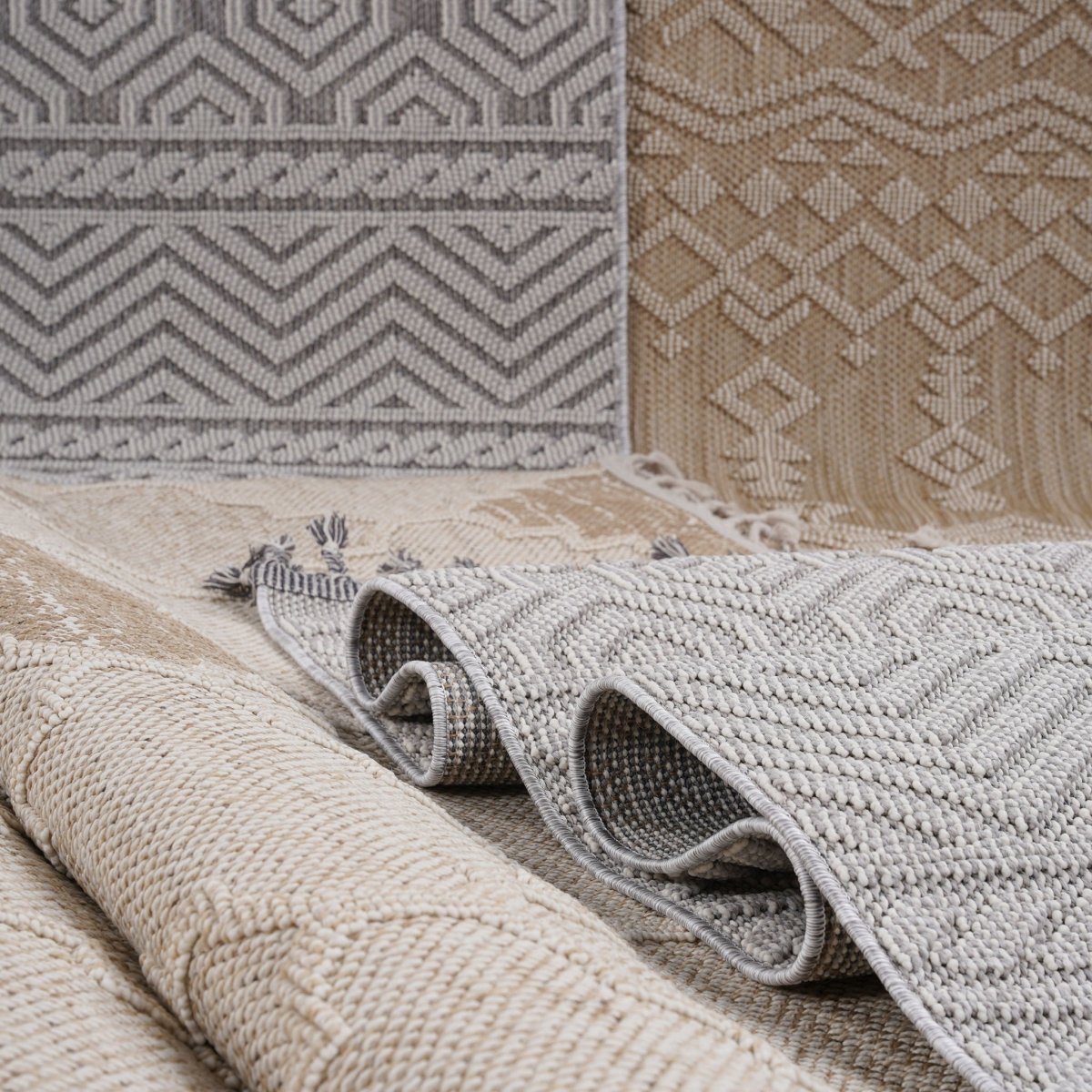 Guros - 6' X 9' Trellis Indoor / Outdoor Area Rug - Ivory - Area Rugs available at Alpine Outlets in Denver