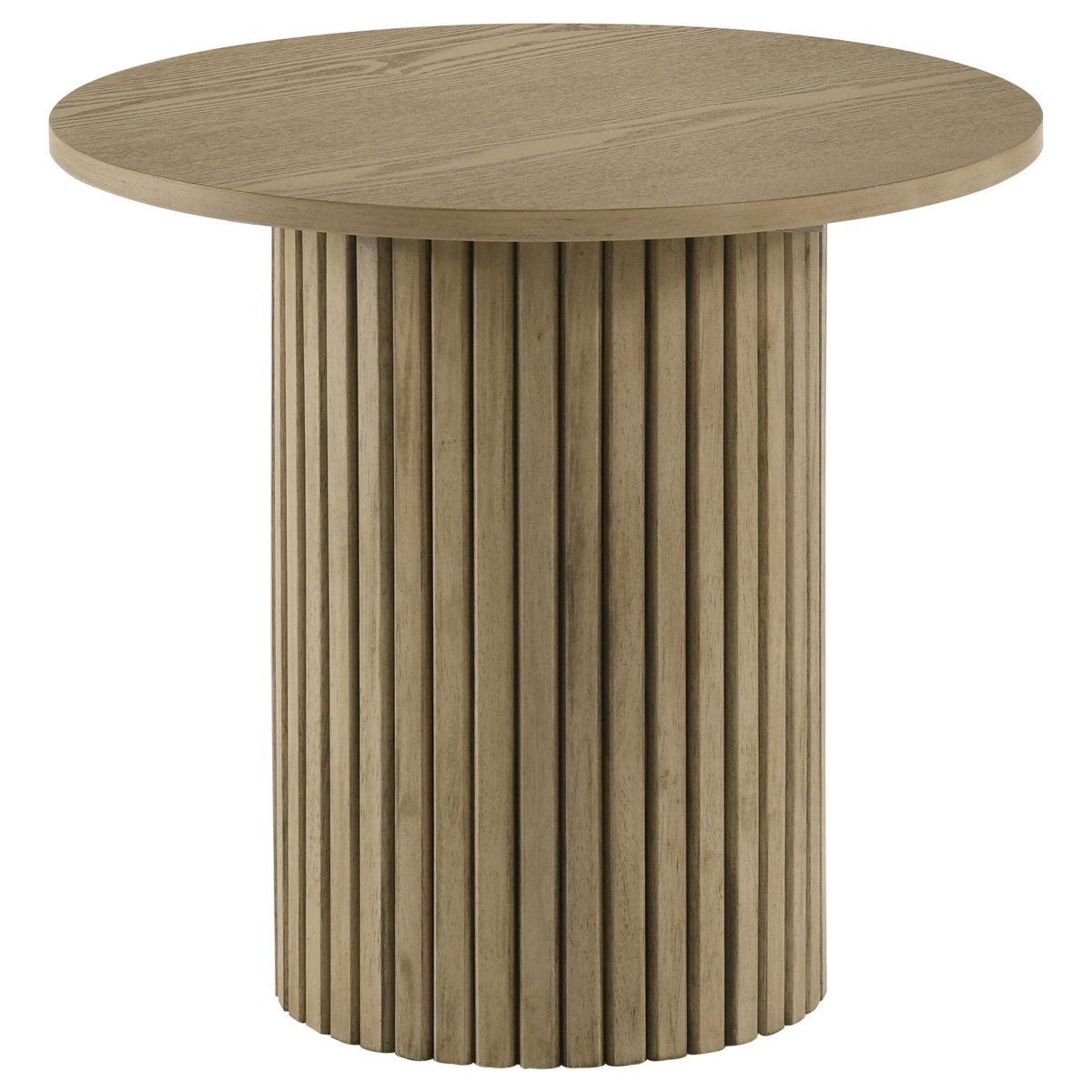 Hamlyn 43" Round Counter Height Dining Table, Natural Oak - Dining Tables & Bar Tables available at Alpine Outlets in Denver