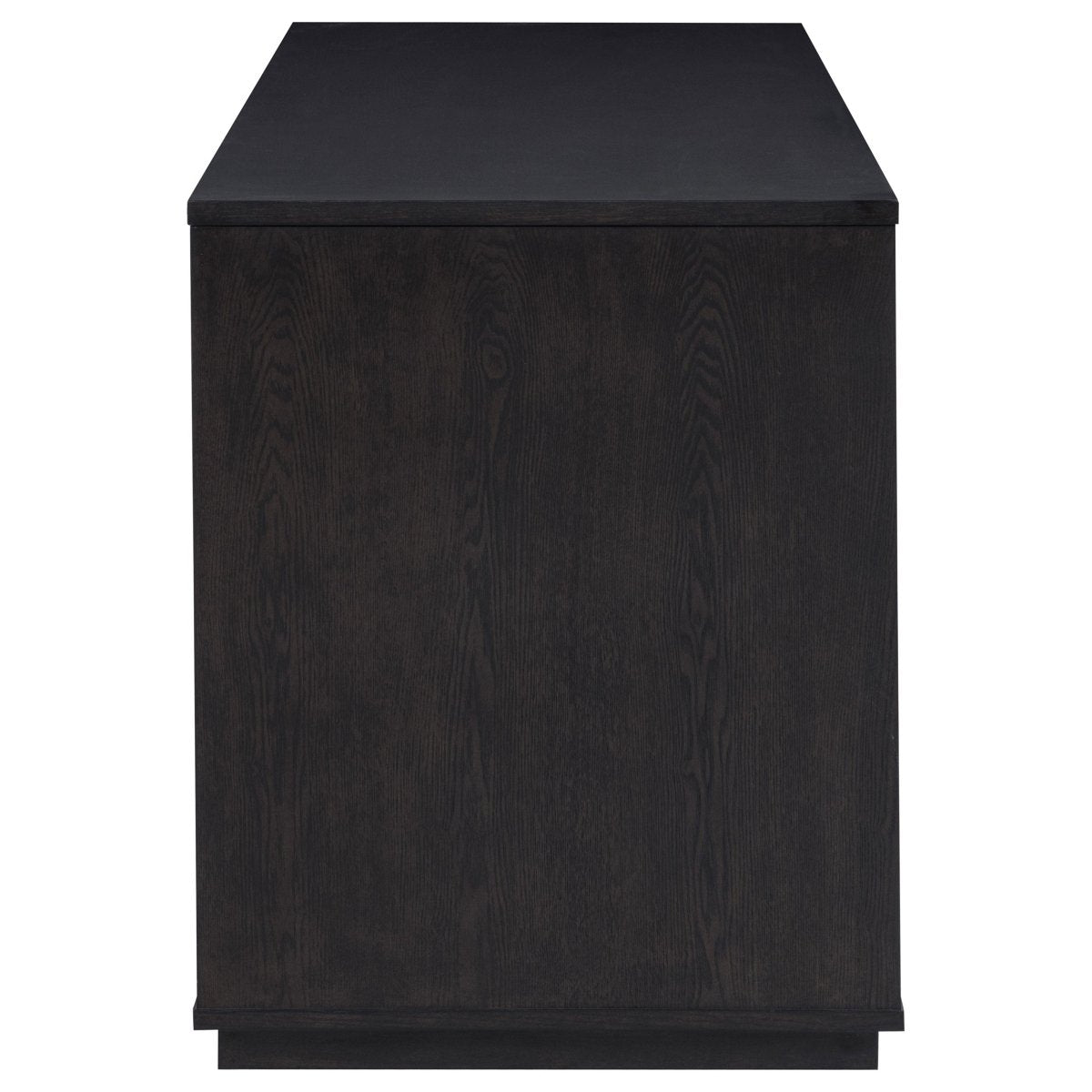 Harkes 75" 3-Drawer Computer Desk with Adjustable Shelf, Coffee Bean - Desks available at Alpine Outlets in Denver