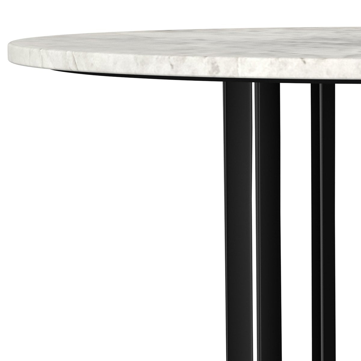 Haven Round Genuine White Marble Top Coffee Table - Coffee Tables available at Alpine Outlets in Denver