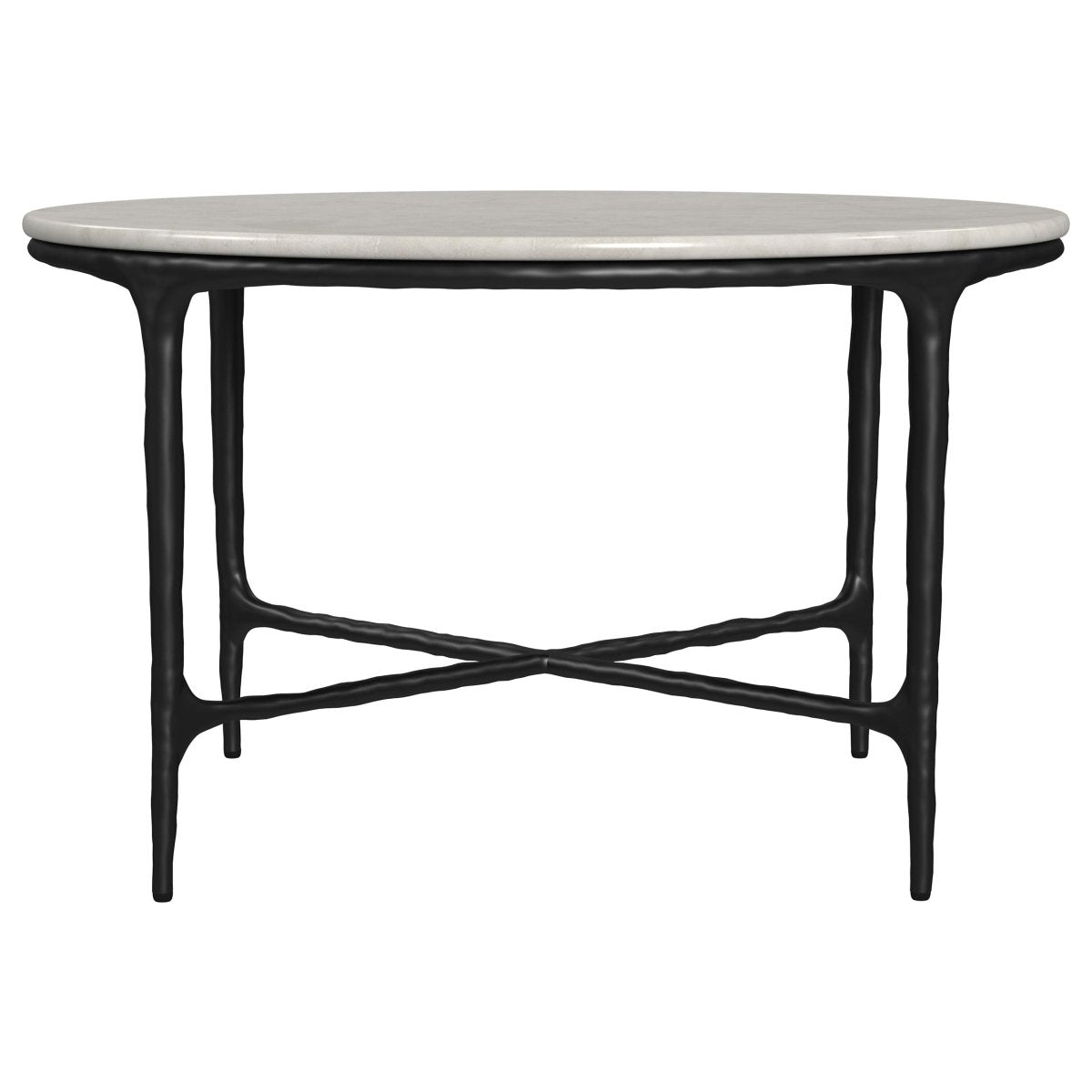 Hermas 2 - Piece Round Marble Coffee and End Table Set - Coffee Table Sets available at Alpine Outlets in Denver