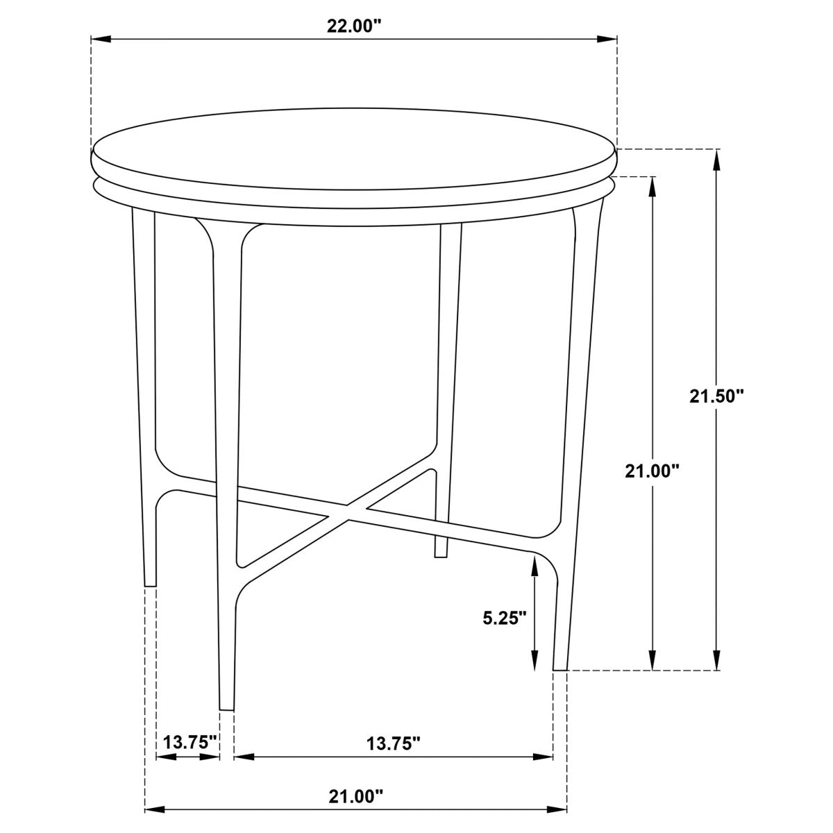 Hermas 2 - Piece Round Marble Coffee and End Table Set - Coffee Table Sets available at Alpine Outlets in Denver