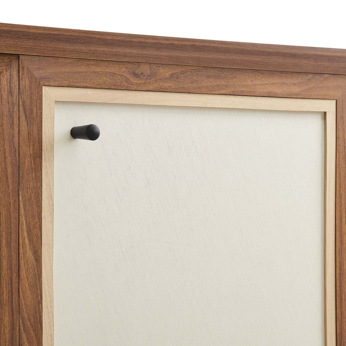 Modern Wood Grain Sideboard Storage Cabinet – Walnut 65 Inch