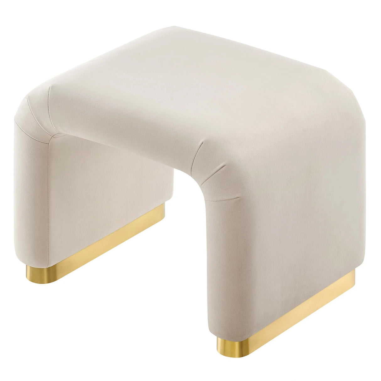 Waterfall Performance Velvet Stool – Velvet Upholstered 24 Inch