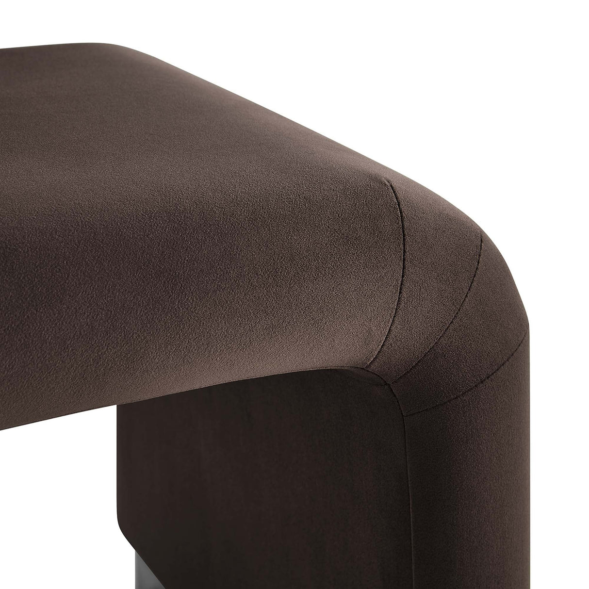 Waterfall Performance Velvet Stool – Velvet Upholstered 24 Inch