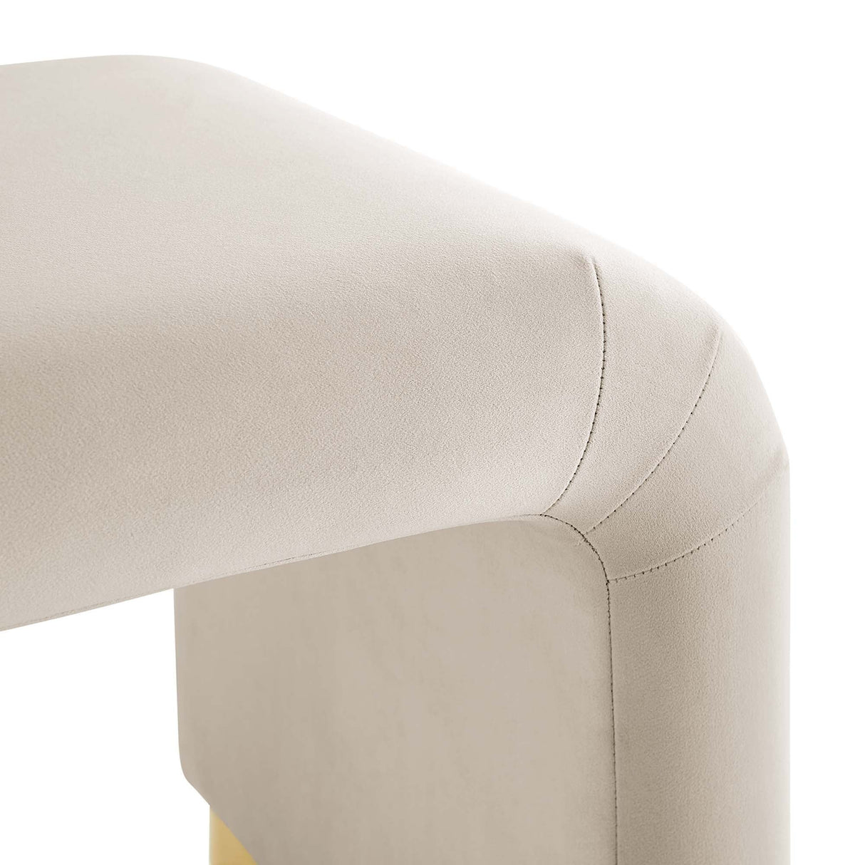 Waterfall Performance Velvet Stool – Velvet Upholstered 24 Inch