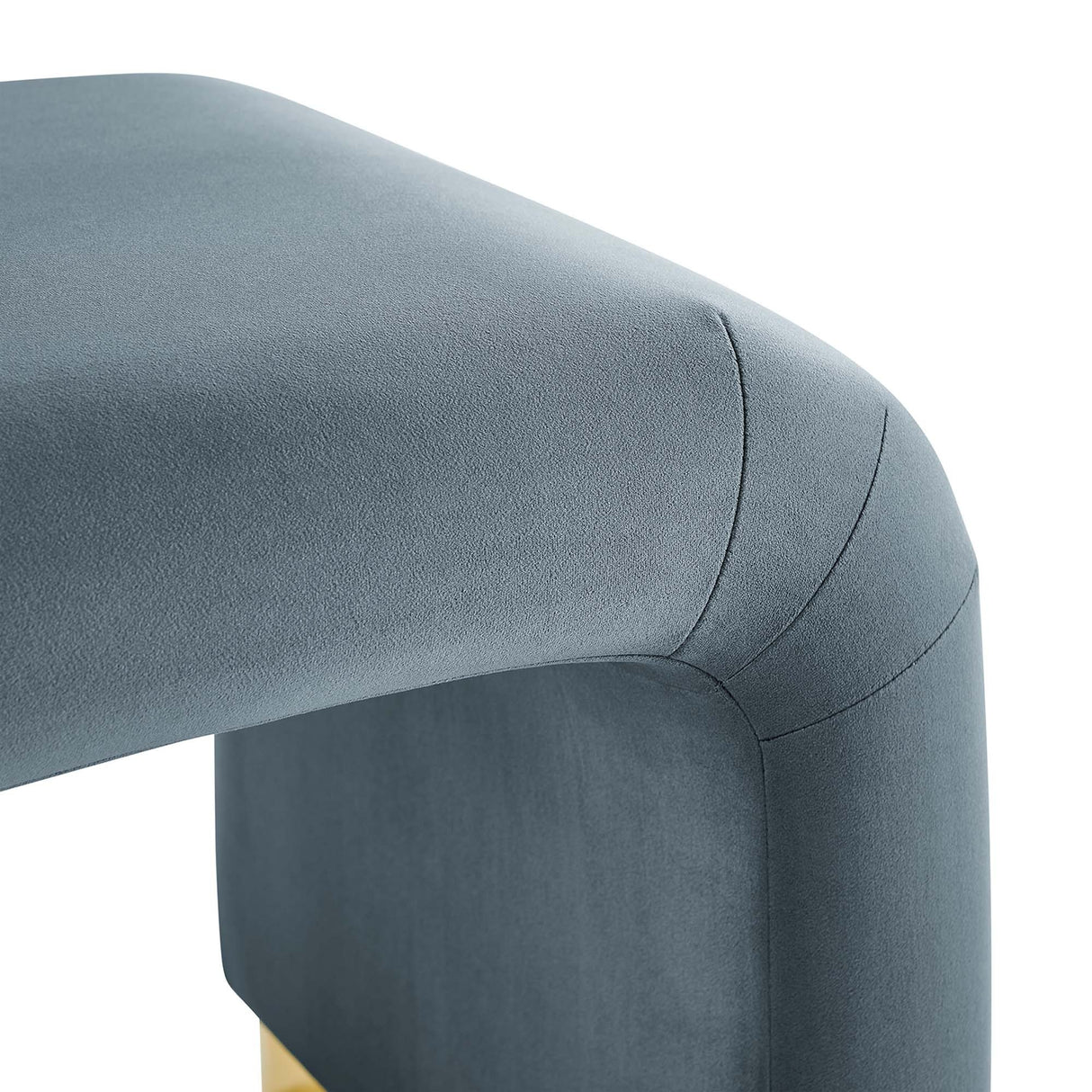 Waterfall Performance Velvet Stool – Velvet Upholstered 24 Inch