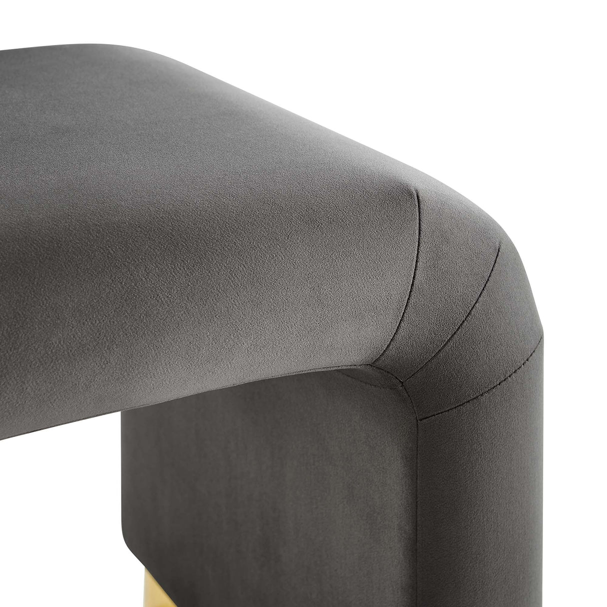 Waterfall Performance Velvet Stool – Velvet Upholstered 24 Inch