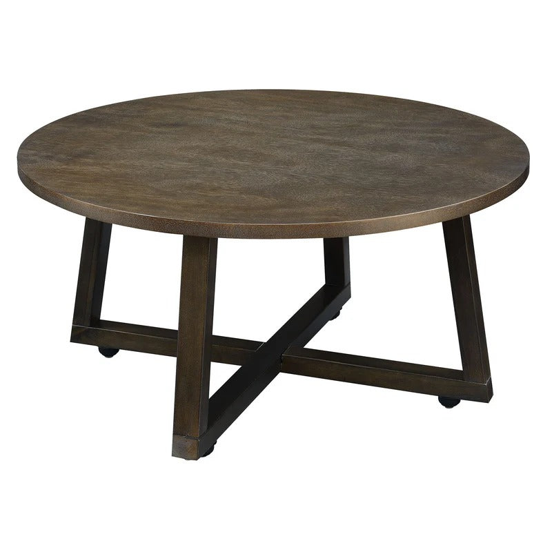 Industrial Brown Mid-Century 3-Piece Occasional Table Collection