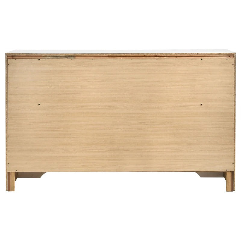 Miranda White 9-Drawer Glam Dresser with Hidden Jewelry Drawer