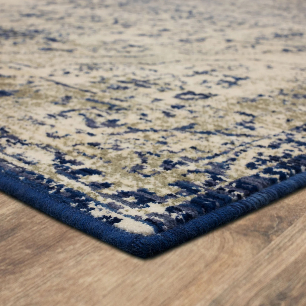 Karastan Tempest Slaney Cobalt Area Rug 5' X 8'