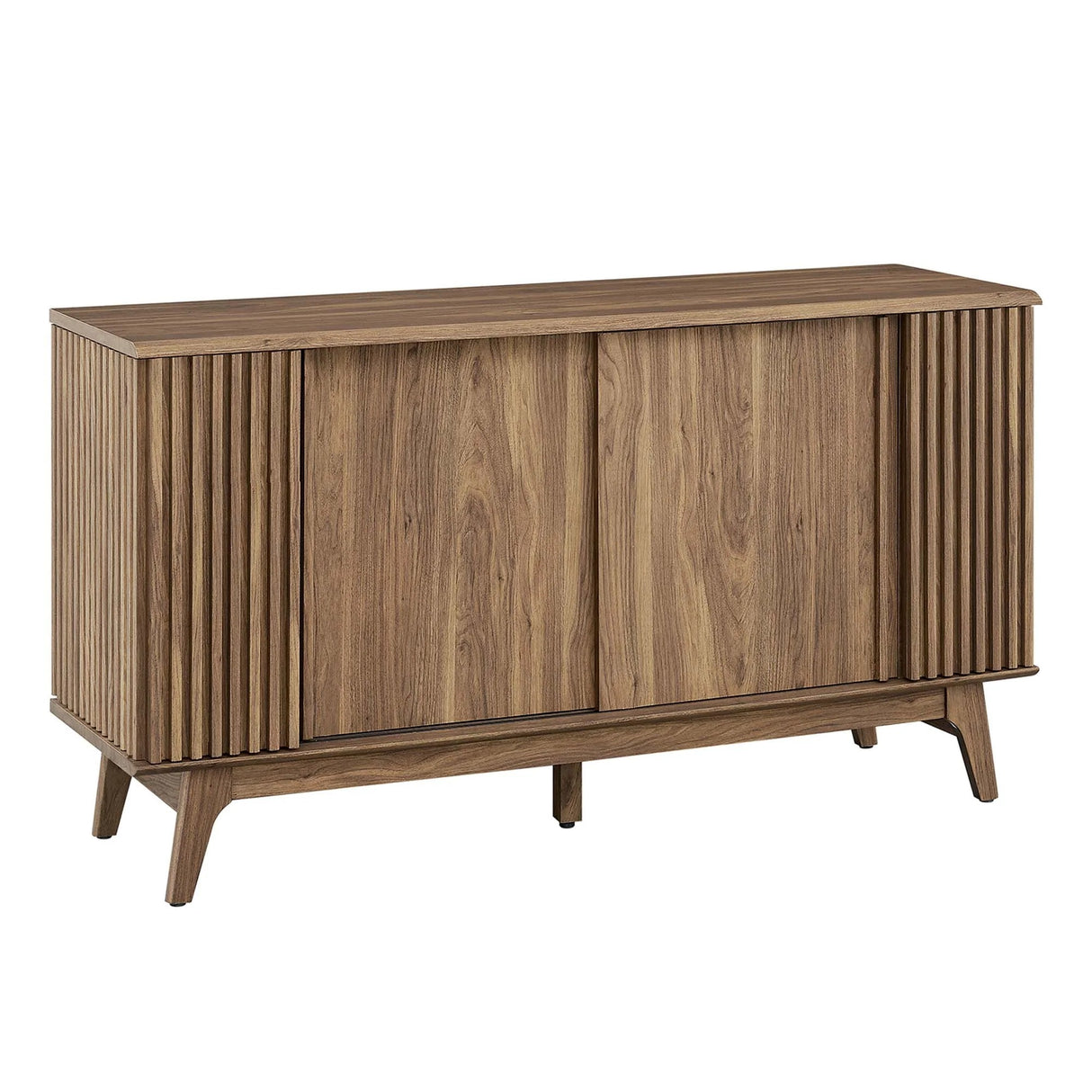 Sideboard Storage Cabinet Sliding Door MDF 60 Inch