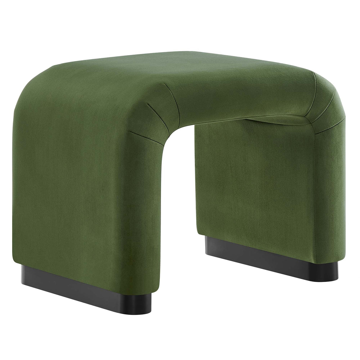 Waterfall Performance Velvet Stool – Velvet Upholstered 24 Inch