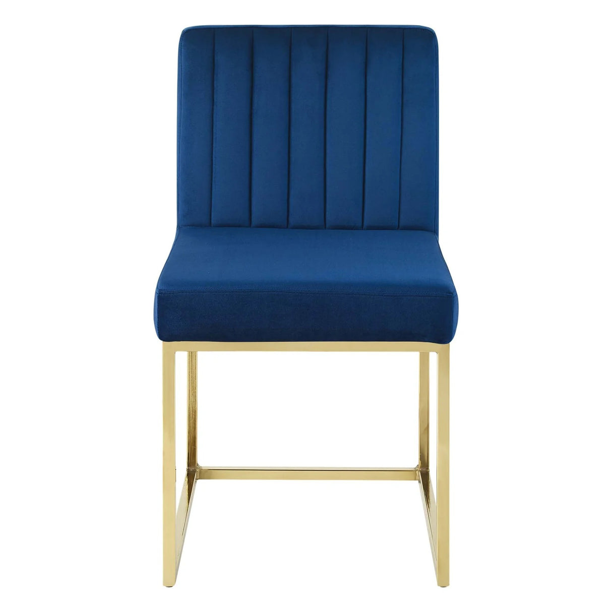 Channel Tufted Performance Velvet Sled Base Dining Chair