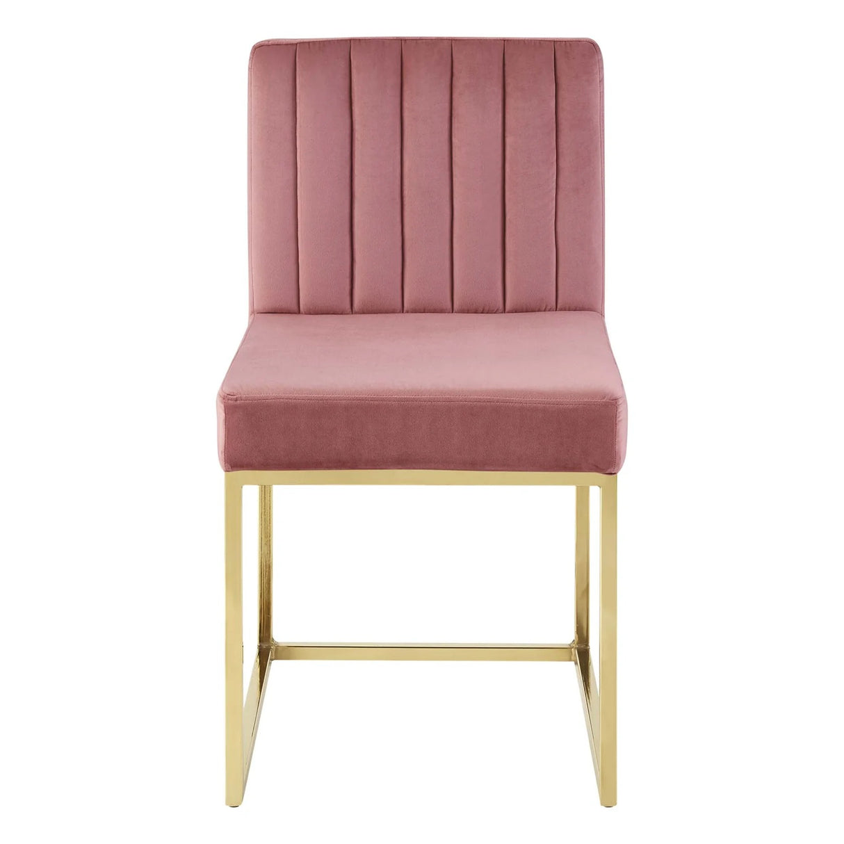 Channel Tufted Performance Velvet Sled Base Dining Chair