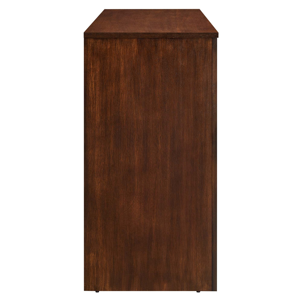 Modern Arched 4-Door Wood Grain Storage Cabinet – 71 Inch