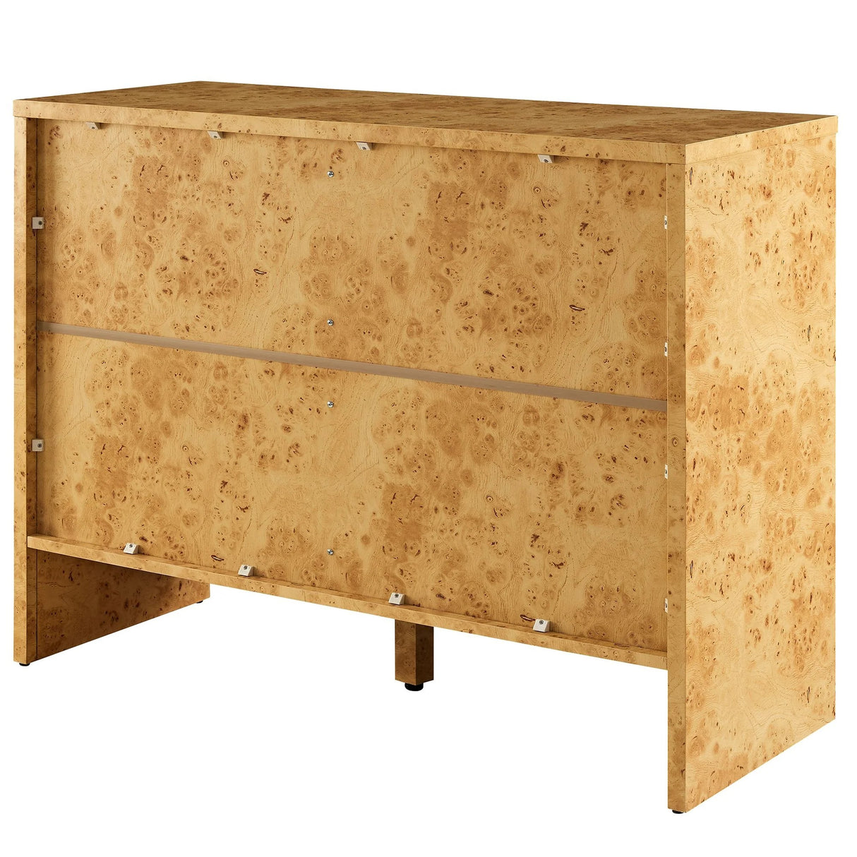 Modern Burl Wood 2-Door Sideboard – Natural 40 Inch