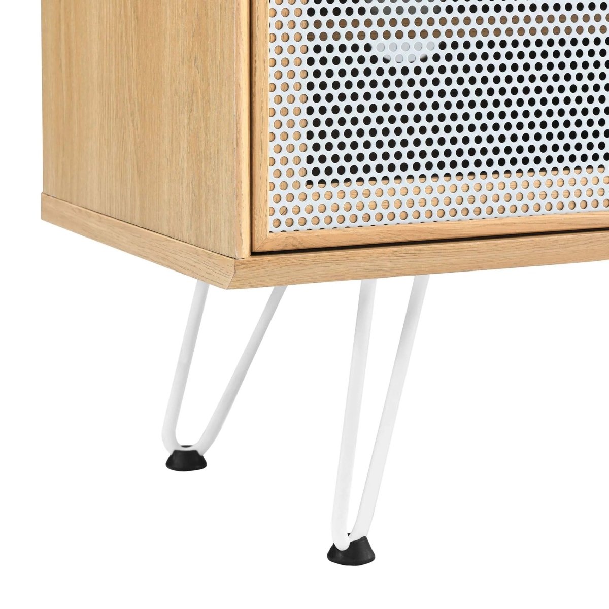Industrial Modern TV Stand with Sliding Mesh Doors 47 Inch - TV Stands available at Alpine Outlets in Denver