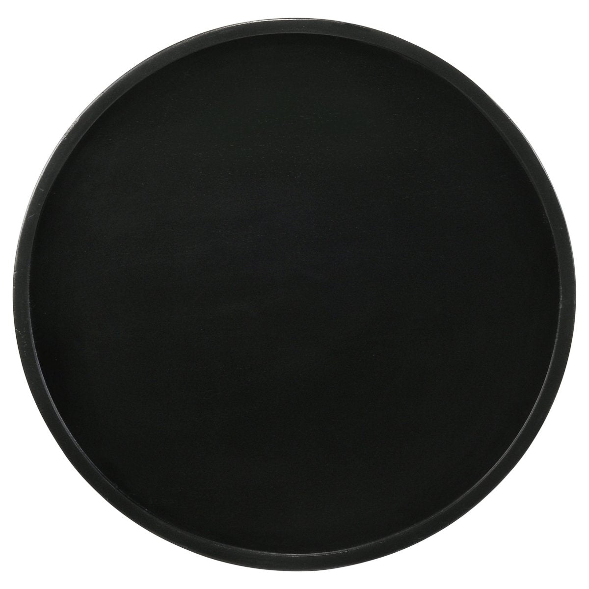 Ixia Round Solid Mango Wood Accent Side Table, Black Stain - End & Side Tables available at Alpine Outlets in Denver