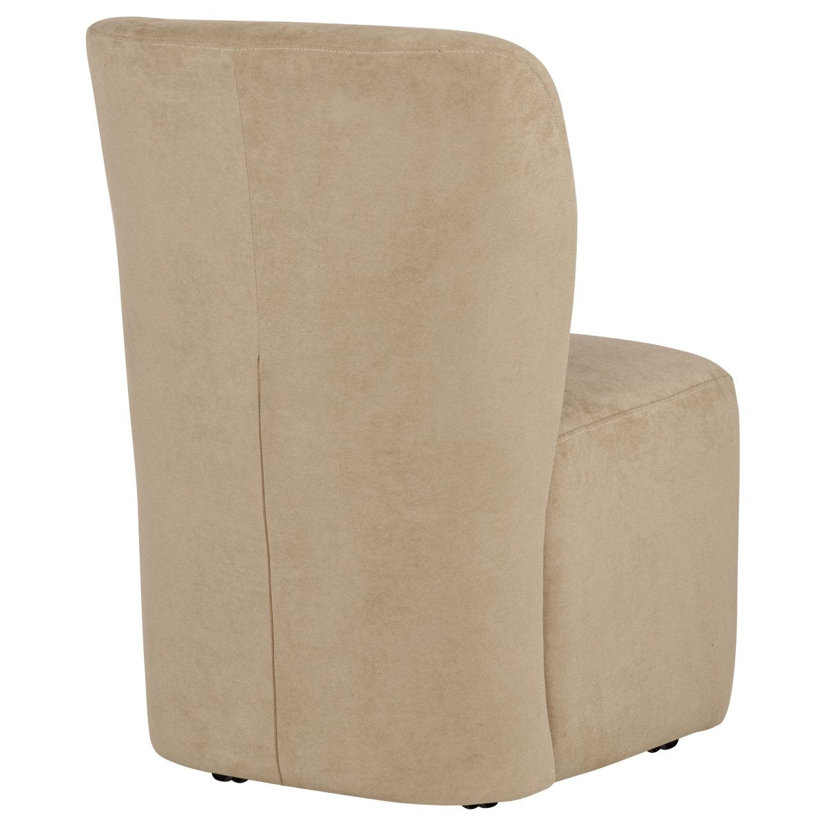 Jaelynn Tan Upholstered Parsons Dining Chair with Casters, Set of 2 - Dining Chairs & Benches available at Alpine Outlets in Denver