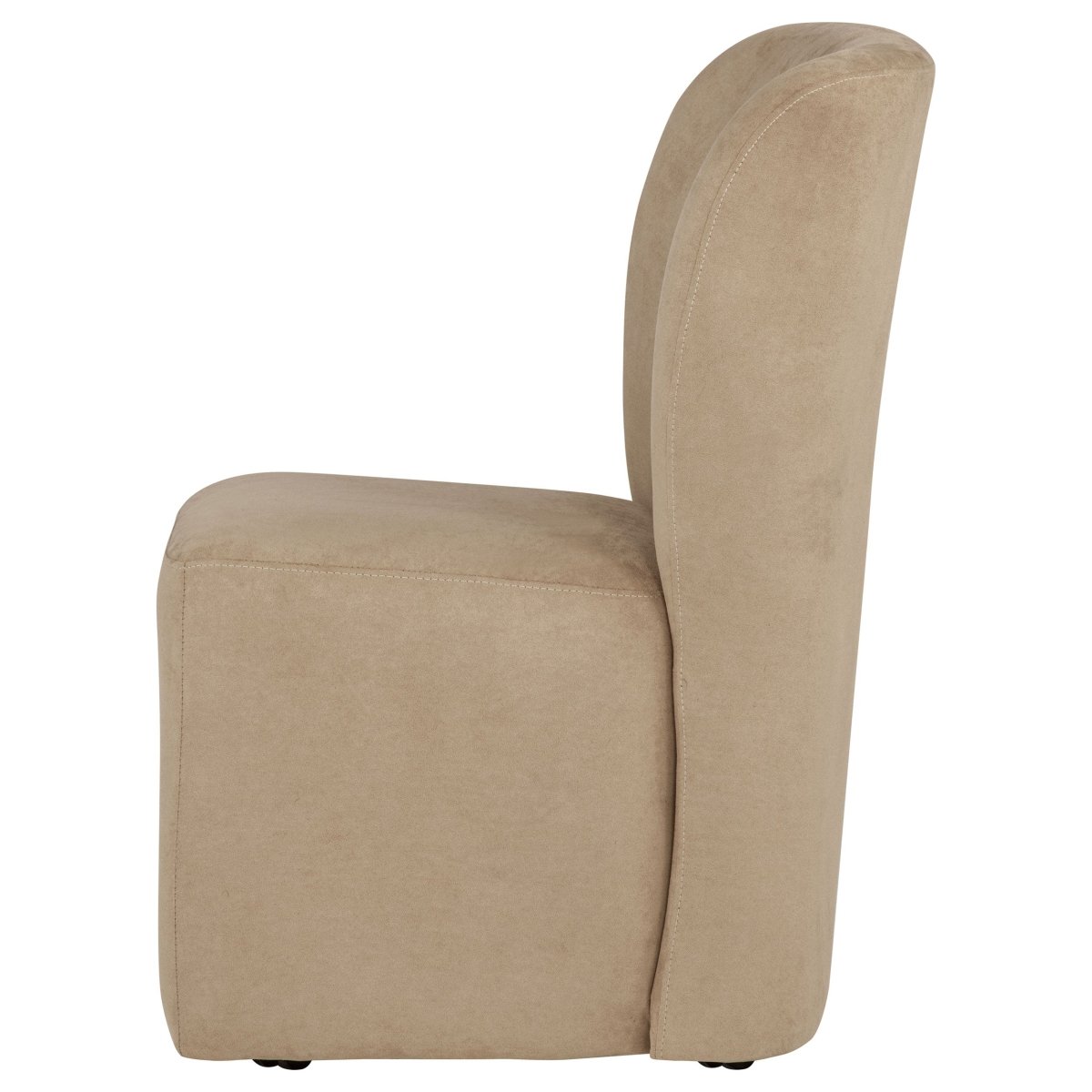 Jaelynn Tan Upholstered Parsons Dining Chair with Casters, Set of 2 - Dining Chairs & Benches available at Alpine Outlets in Denver