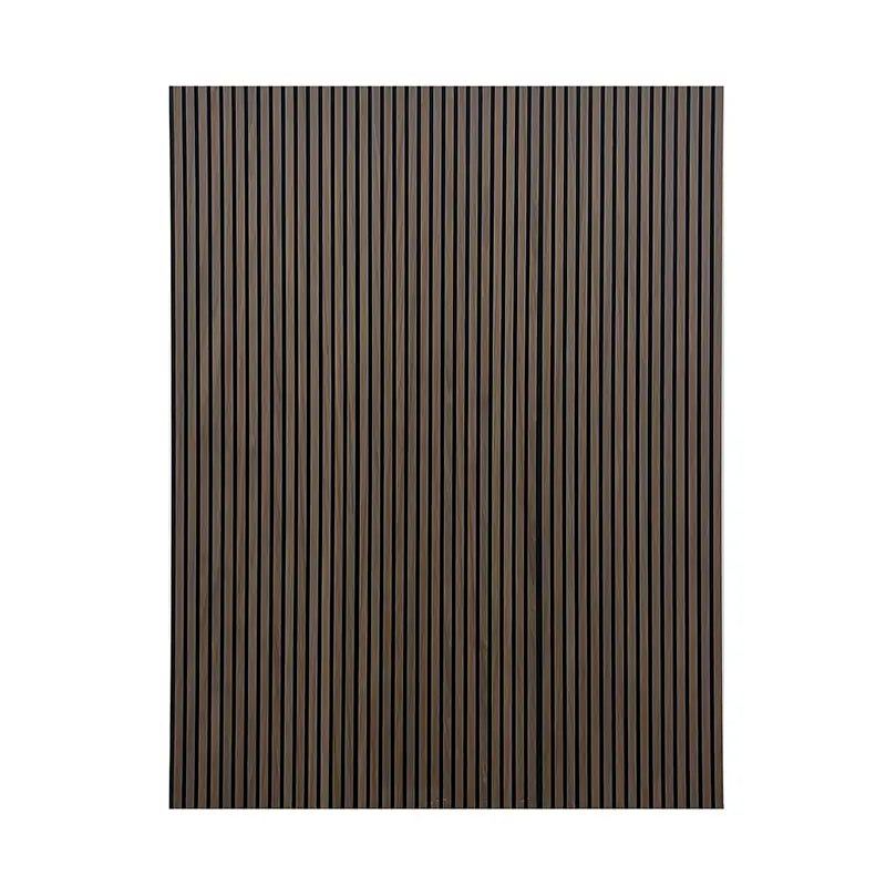 Acoustic Dark Smoke Oak Wood Wall Panel
