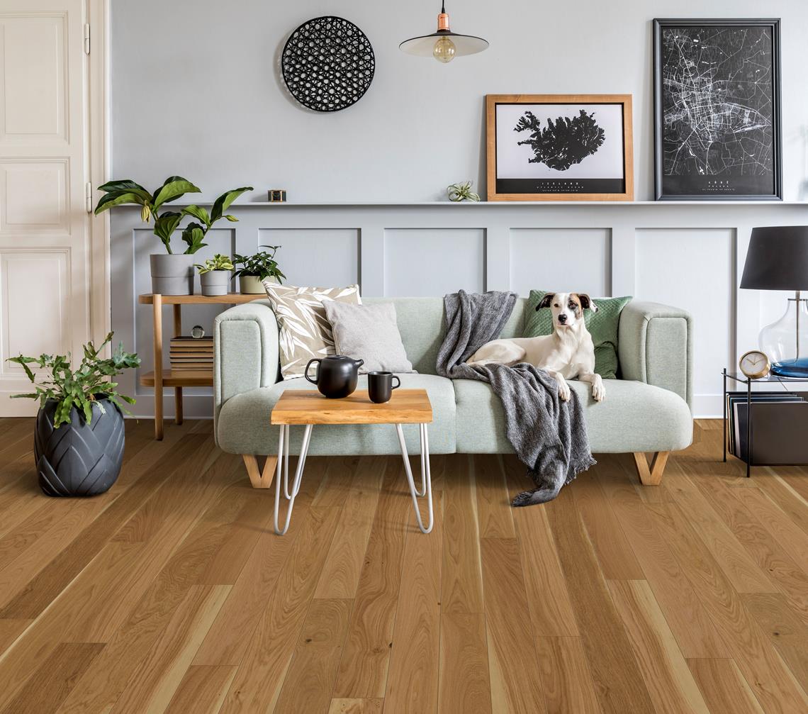 Kahrs Canvas Oak Ecru 5" Engineered Flooring - Hardwood Flooring available at Alpine Outlets in Denver