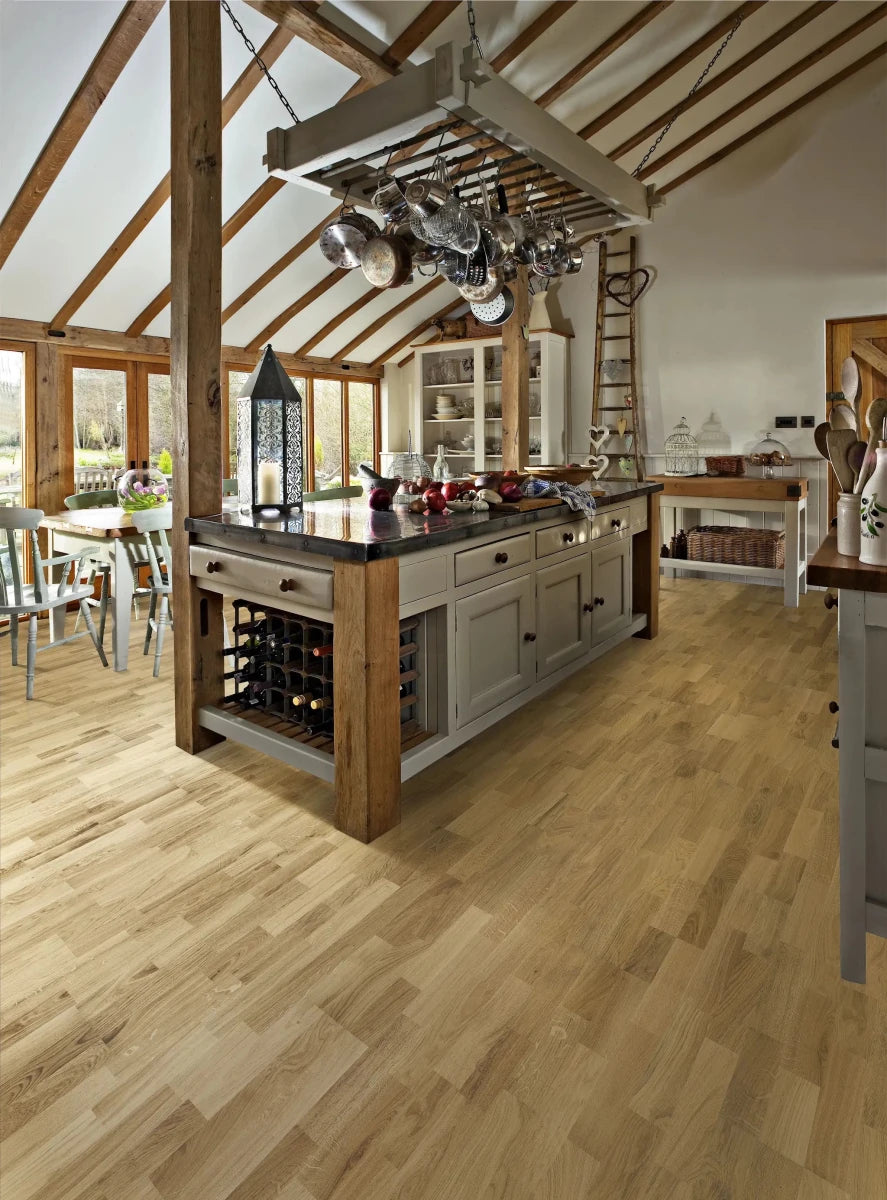 Kahrs European Naturals Oak Siena Satin 7" 5/8" Engineered Flooring - Hardwood Flooring available at Alpine Outlets in Denver