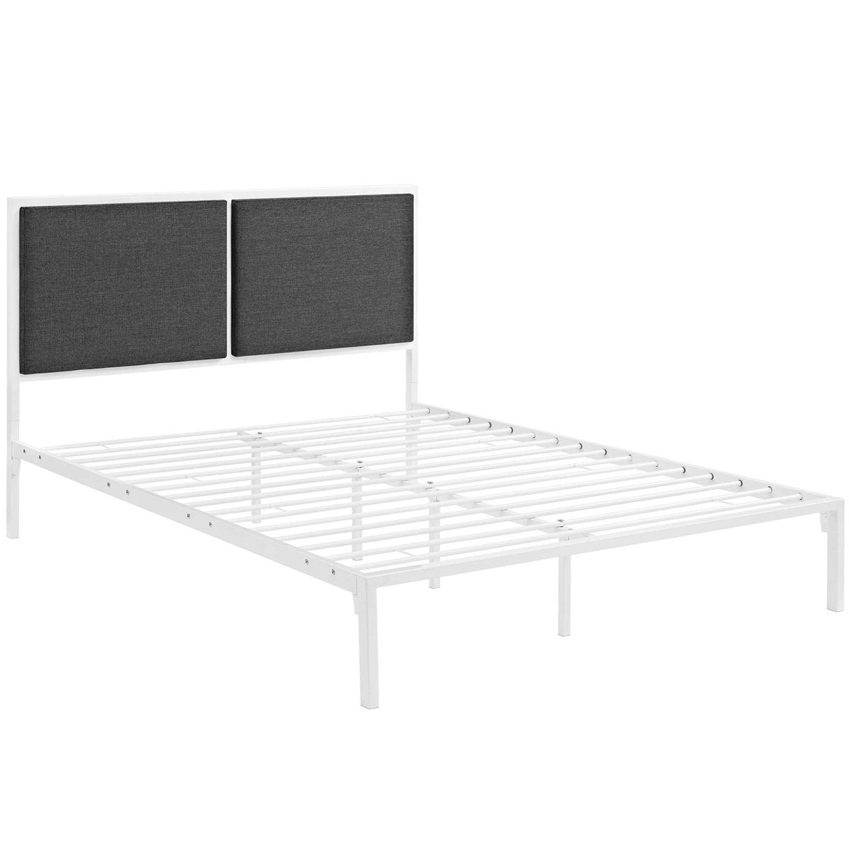 King Upholstered Fabric and Steel Platform Bed - Platform Bed available at Alpine Outlets in Denver