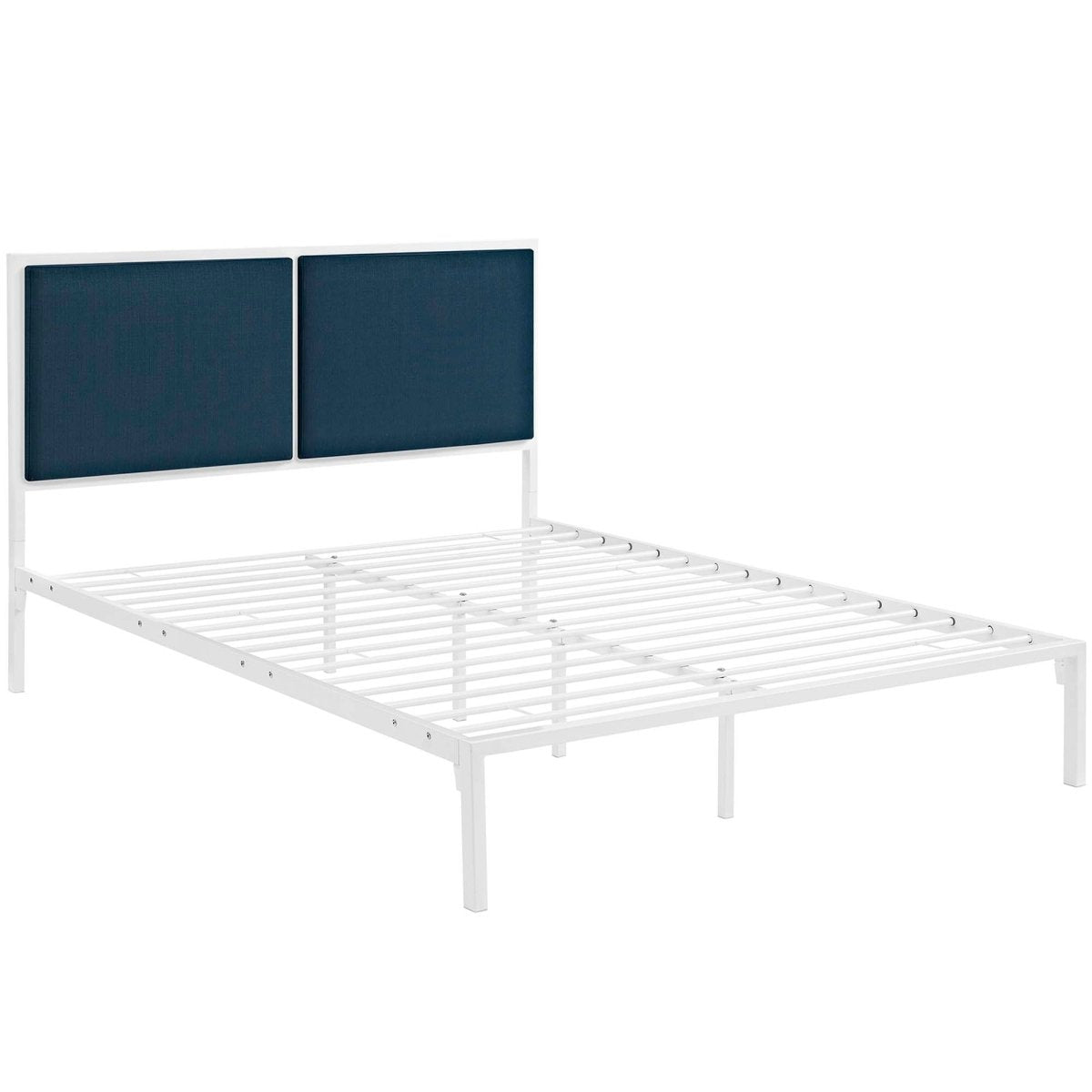 King Upholstered Fabric and Steel Platform Bed - Platform Bed available at Alpine Outlets in Denver
