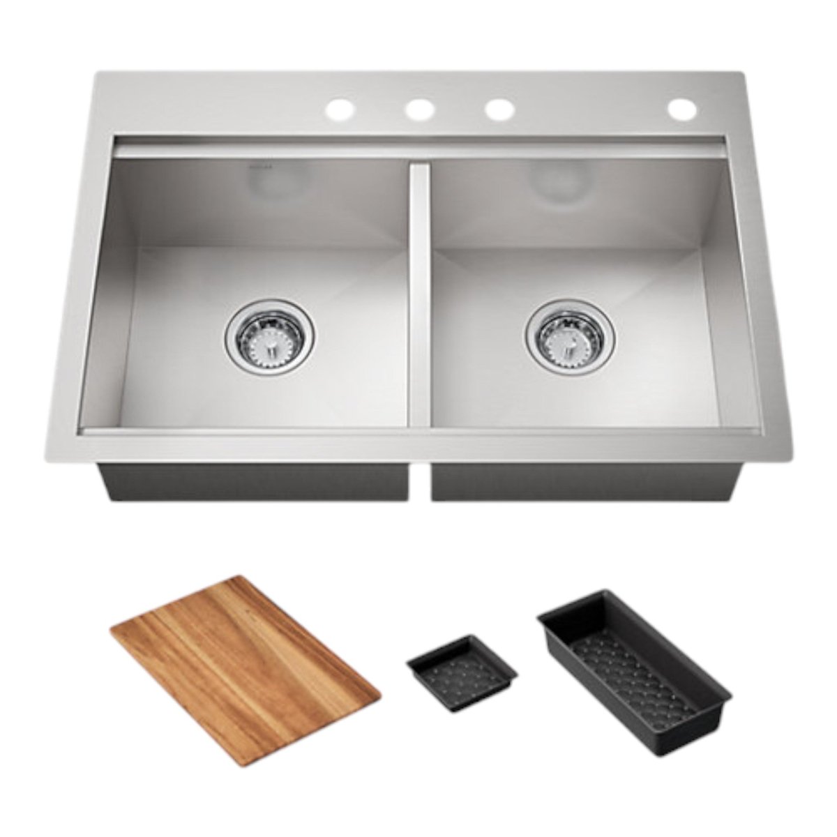 Kohler Lyric Dual Mount Workstation Kitchen Sink Kit - Kitchen Fixtures - Alpine Outlets