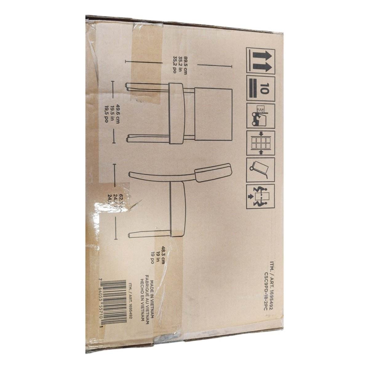 Lasalle Dining Chair 2 Set (ID N081247) - Alpine Outlets